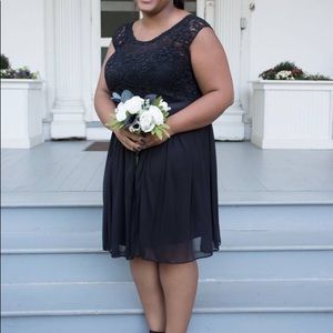 Black bridesmaid dress